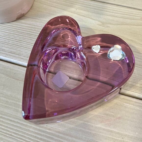 PartyLite Purple Passion Heart Voitive Candle Holder #7787 - Picture 3 of 6